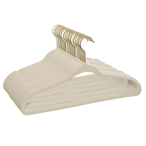 Easy U-Slide Hangers for Tight Collars S-Shape Plastic Hangers 30 Pack